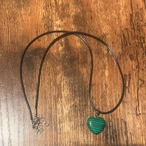 Synthetic Malachite Heart Necklace